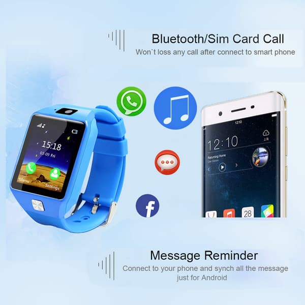 Barn Anti-förlorad Klocka Smartwatch Aktivitetsmätning Smart Armbandsur (Blå)