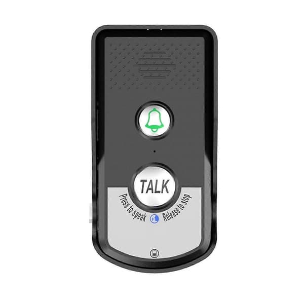 2.4G Trådløs Langdistanse Dørtelefon Intercom Dørklokke 2-veis Audio Stemmesender og Mottaker for Hosp Black