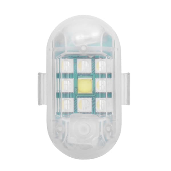 4 stk. LED Strobelys 7 Farger Belysning for Scooter Fly Lastebiler Clear 2.2cmx5.2cm