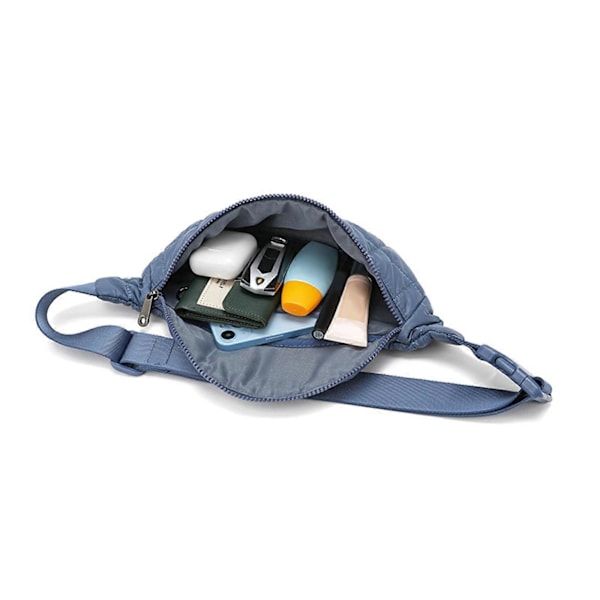 Yksivärinen vyölaukku naisille miehille Vyölaukku Unisex Vyötärölaukut säädettävällä hihnalla Pieni crossbody-laukku Rintalaukku karamellin värinen Mint Green