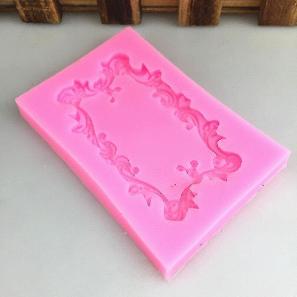 Kageforme DIY Retro Rektangulær Fotoramme Aromaterapi Gipsform 2 stk