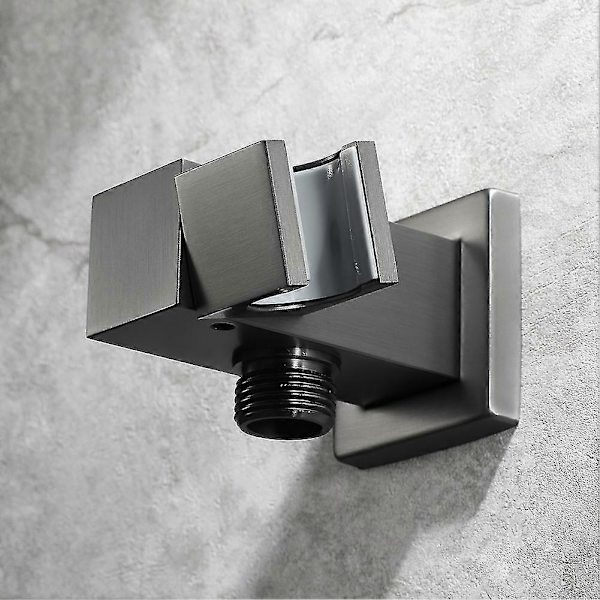 ABS Brusehoved med Vandindløbsbase i Messing og 1,5 m Rustfrit Stål