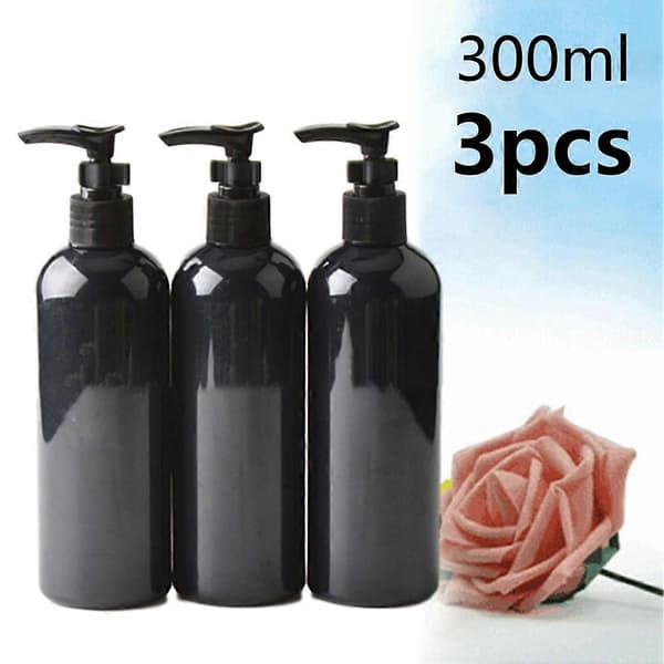 3 st 300 ml Tomma Lotion Pumpflaskor Schampo Tvål Dispenser Påfyllningsbara Vattentäta Plastflaskor Badrumstillbehör 3PCS