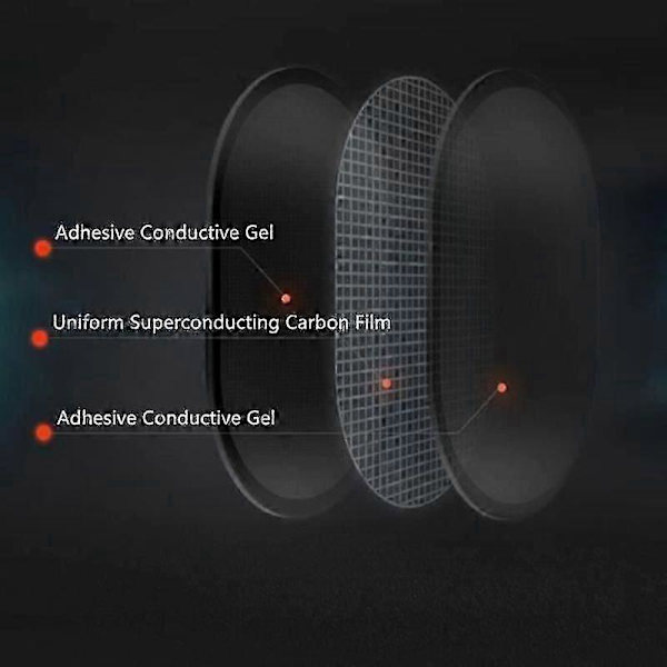 6 Bältelektroder Kompatibla med Abs Serie 2 set Ersättningselektroder för Slendertone Muskelbyggande Bälten