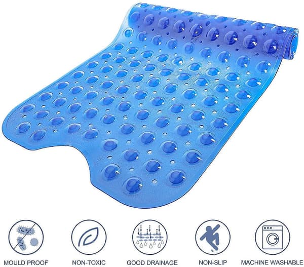 Badekar matter for dusj Ekstra lang sklisikker badematte, 99 x 41 cm dusjmatte