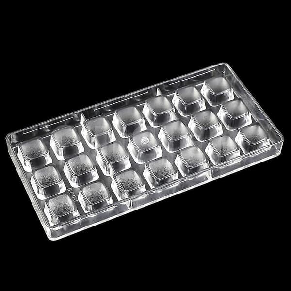 Bageplader til småkager 3D Chokoladeform Hjemmelavede Kuber Chokolade DIY Konditorværktøj Polycarbonat Chokoladeforme Plastik