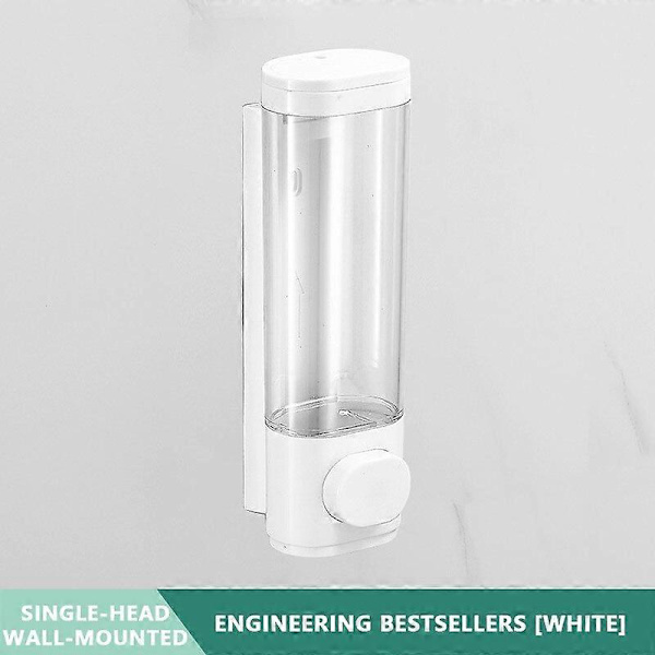 Manuaalinen suihkun paineella toimiva saippua-annostelija, yksi- tai kaksoispää, seinään asennettava käsihuuhdepullo, shampoo, kylpyhuoneen saippua-annostelija engineering order