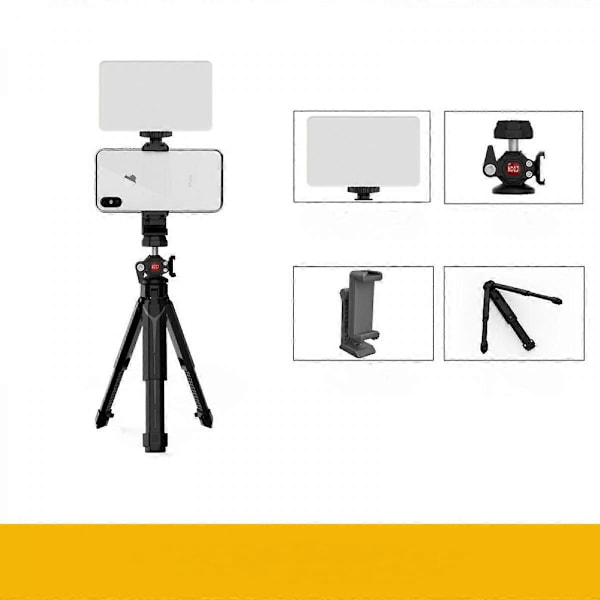 Kannettava LED-kameralamppu paneeli ladattava akku kamera videokamera valokuvaus videokuvaus