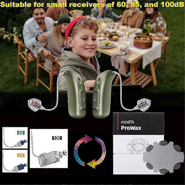 Vahasuojasuodattimet Minifit Prowaxille, kuulolaitteiden varaosat, puhdistussarjan tarvikkeet, 5 kpl