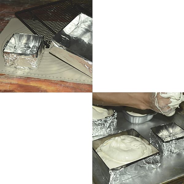 Kageforme & -forme Stor kagering Rustfrit stål Teleskopisk justerbar lang firkantet ring Bagning