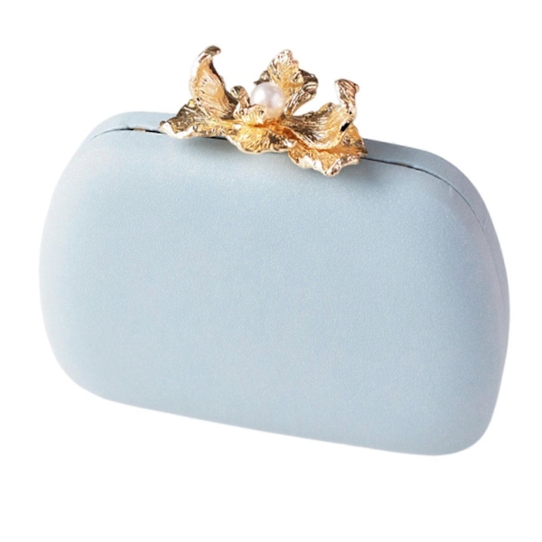 Elegant Axelremsväska Clutch Crossbody Väska för Kvinnor Kvällsväska Stilfull Handväska för Bröllop och Fester Cockta light blue