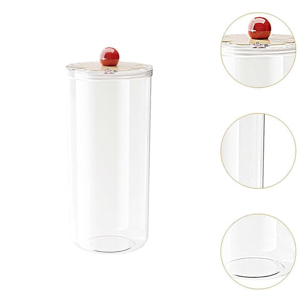 Matbeholder Nøtter Beholder for Kaffebønner Mel Oppbevaring Tørr Mat 900ml Clear 2600ml