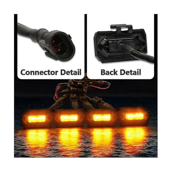 4 st Bil LED Framljus Externa Lampor Rök Bil Tillbehör