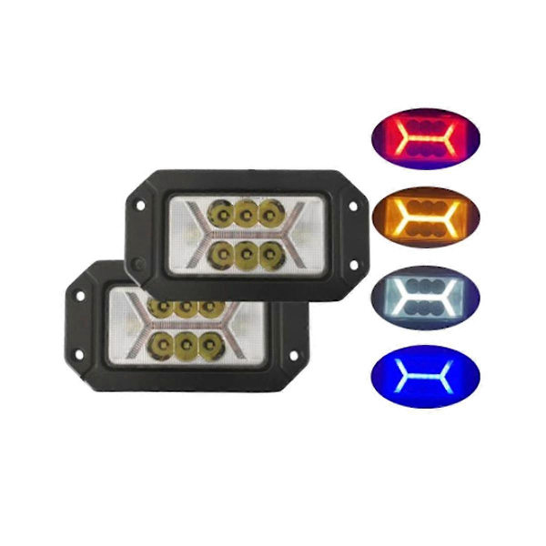 Arbeidslys Rektangulær Med Dagslys Front Bar Led Spotlights Tåkelys Signal Lys