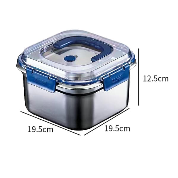 Matbeholder Forsegling Mat Lunsjbeholder for Kjøkken Arbeid Camping 1800ML 2500ML multi