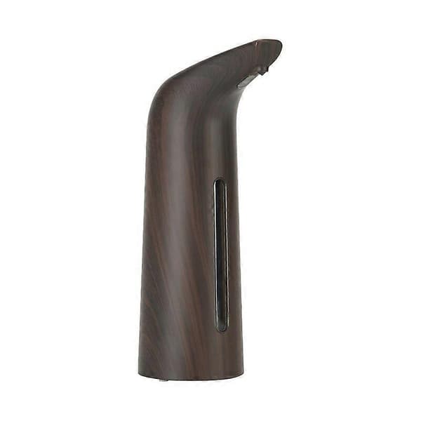 Automatisk flydende sæbedispenser Elektrisk berøringsfri infrarød sensor Sæbedispenser Køkken Opvaskemiddel Automatisk håndsæbedispenser dark wood grain