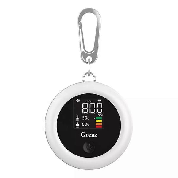 Ce Smart Mini Luftkvalitetsanalysator Luftfuktighet Temperaturmätare Bärbar Sensor Koldioxidflödesmätare Co2 4005000ppm