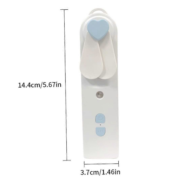 Bärbar Mini USB handhållen fläkt - Blå