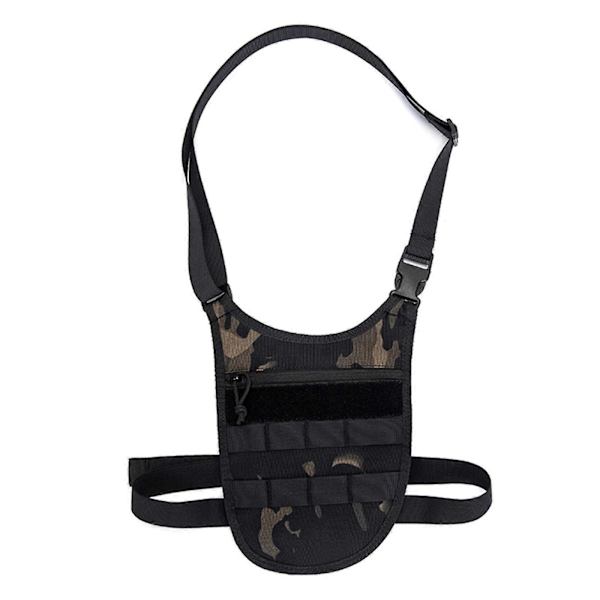 Taktisk Crossbody Sling Bag Dold Bärning, Lättviktig Stöldskydd Axelväska Dold Utrustningsförvaringsväska Dam M dark night camouflag