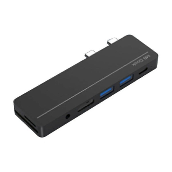 Type C Adapter Hub Dock for Surface Pro X Pro8 USB Docking Station Kompatibel Dataoverføring PD Hurtig (A)