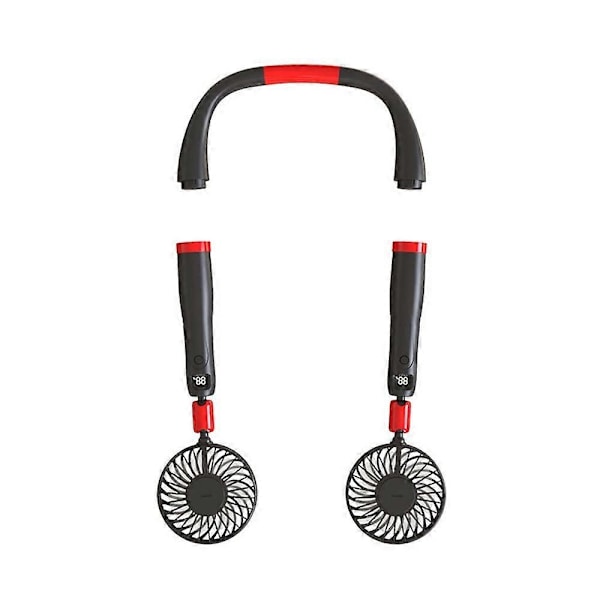 Kannettava henkilökohtainen handsfree-tuuletin (musta)