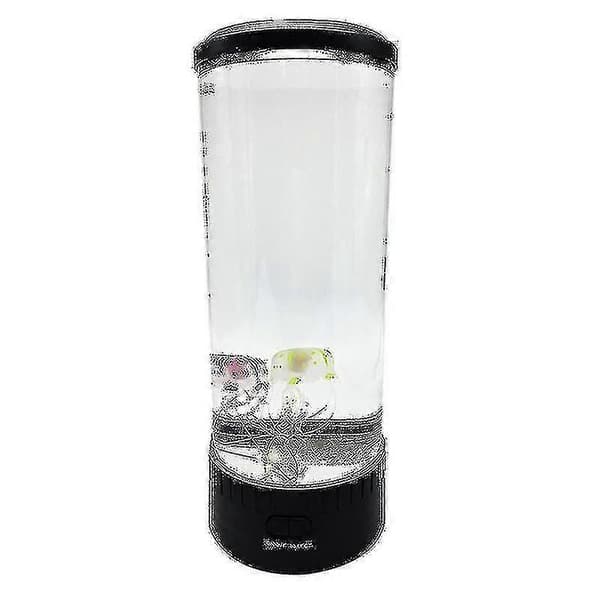 Led Jellyfish Lava Lampe Multi-farve, Natlys USB-opladning, Rund