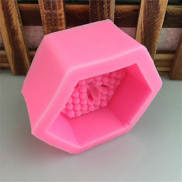 Kakformar Nya 3D Hexagonala Honungskakeformar Aromatiska Gipsformar 2 st