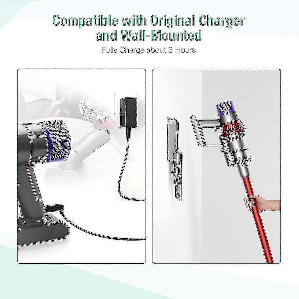 Kompatibel med Dyson V6 Batteri 21.6V DC62 Tillbehör, Sladdlös Dammsugare, Kompatibel med V6 Sv04 Sv03 Dc58 Dc59 Dc61 Dc74