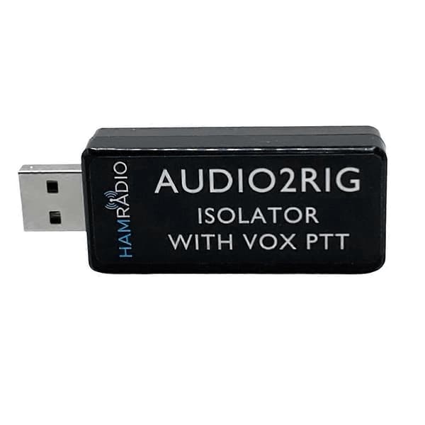 AUDIO2RIG USB-ljudkortskontakt för amatörradio, ICOM affärsradio stöder PTT-kontroll Black