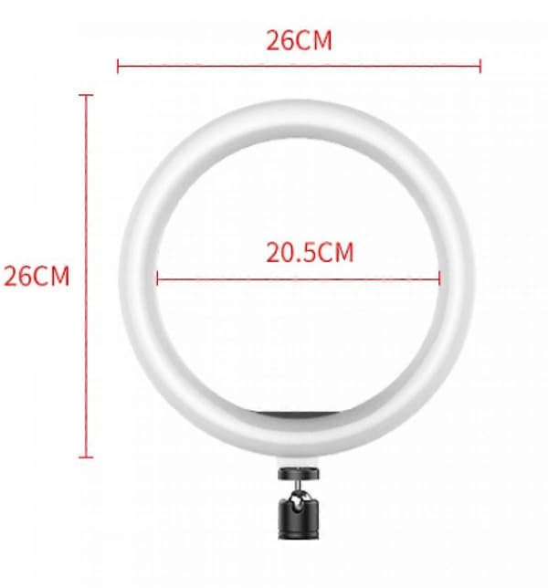 10 tommer Fyllelys Ringlys Supplerende Lys LED Skalerbart Fyllelys