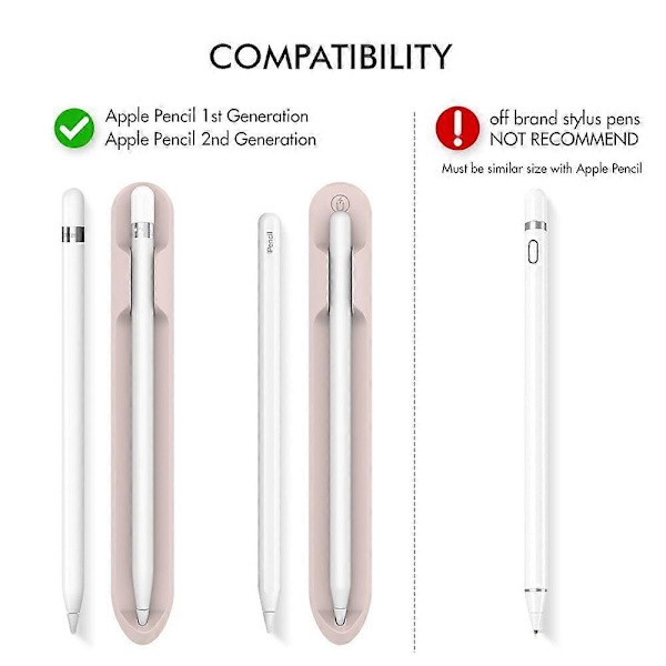 AhaStyle PT112 Apple Pencil 1/2 Silikoninen Säilytysura PT112 Black