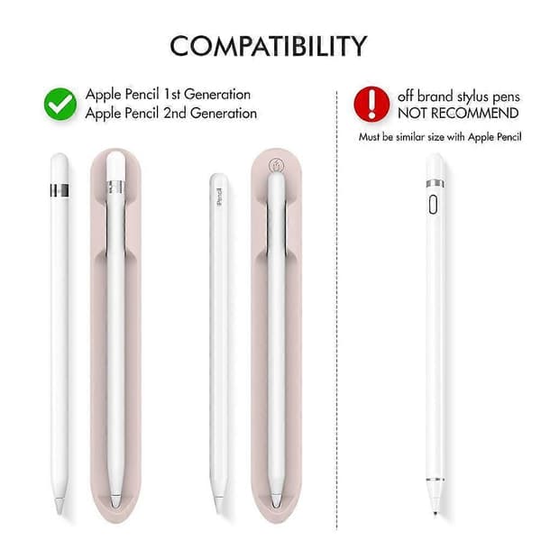 AhaStyle PT112 til Apple Pencil 1/2 Silikone Opbevaringsrille PT112 Blue