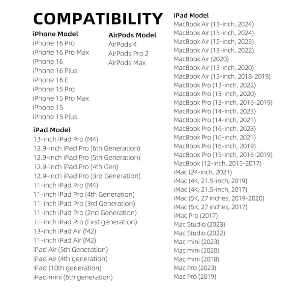 Højkvalitets helt nyt Car Carplay-kabel til iPhone 16 15 USB A til USB C-kabel til iPhone 16 15 Plus, iPhone 16e 16/15 Pro, iPhon