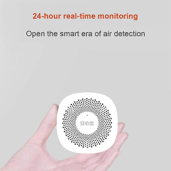Luftkvalitetsmåler Digital Formaldehyd Detektor Bluetooth Indendørs Lufttester Tvoc Co2 Måler Til Hjem Drivhus Kontor