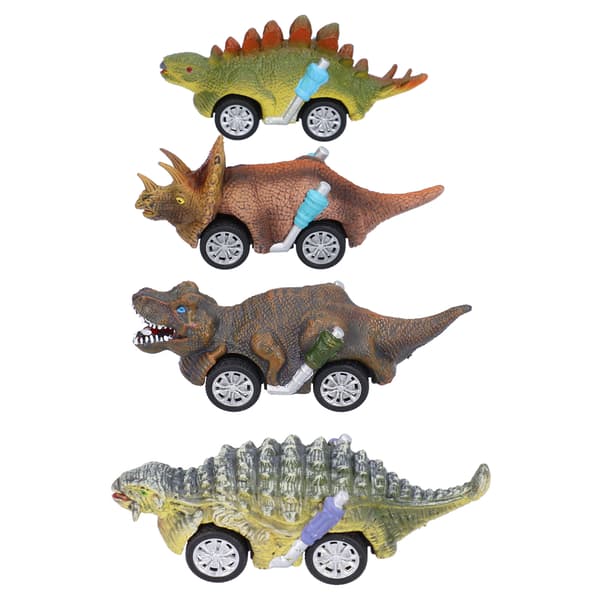 4 stk. dinosauriemodelbiler legetøj mini dyreform høj simulering modelbilsæt børnelegetøj 0.2