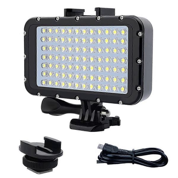 Dykkelygte LED Dæmpbar Natlampe Videolys Dykning Undervandslys Til Go Pro Hero
