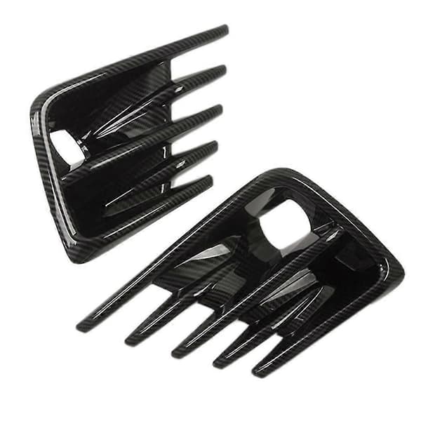 Par for 2019 2020 Karbonfiber Frontfanger Tåkelys Lampe Deksel Rammer Biltilbehør