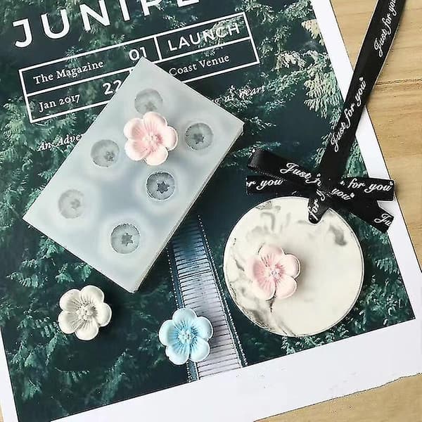 Kakeformer Nye 6-hulls Mini Kirsebærblomstform Dråpelimform 1 stk
