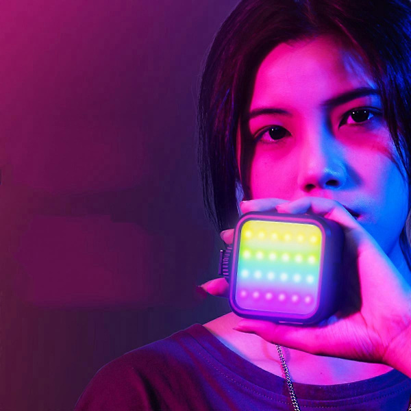 RGB-videovalo, kameravalo mini täysvärinen, valokuvausvalot ladattavat 3000K-6000K
