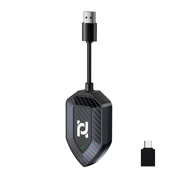 Android Auto 2 i 1 CarPlay Adapter Bil Trådløs Internetboks - Grøn Ikon
