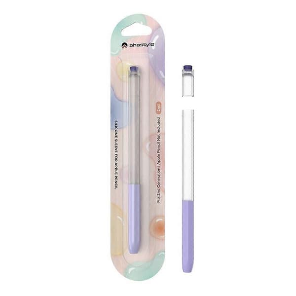 Til Apple Pencil 2 AhaStyle PT-LC05 Gennemsigtigt Pen Etui Mint