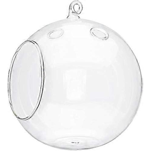Hängande blomkruka i glas, 15 cm, 2-pack