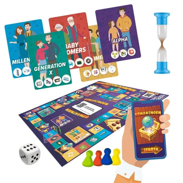 Generationskampen Familjespel (Quiz / Partyspel)