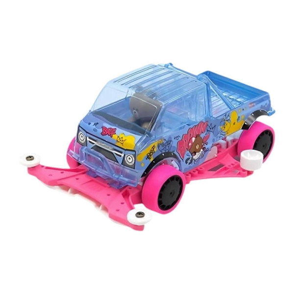 DIY Monterings 4WD Racerbil DIY Kit Mini 4WD Billeksak för Barn Pojkar Flickor Gåva Multicolor