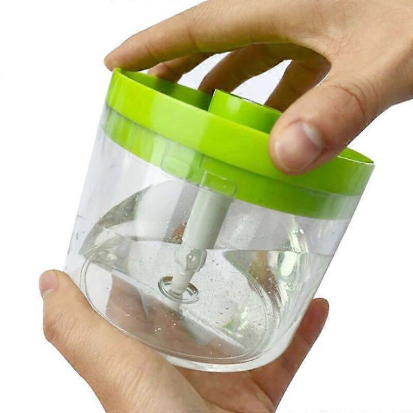 Pyöreä Saippua-annostelija Käsin Painettava Saippuarasia Sienipidike Manuaalinen Keittiön Saippuanestelaatikko Puhdistustyökalu 500ml Green