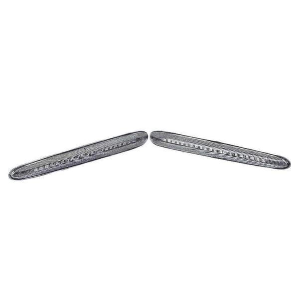 Bil LED Dynamisk Belysning För 2010-2021 LED Sidomarkeringsblinkers Biltillbehör Transparent