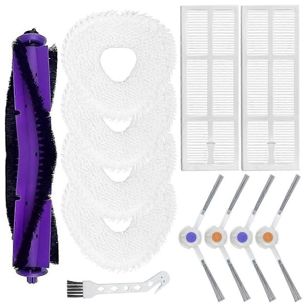 För Narwhal Freo Robotdammsugare Huvudsidoborste Hepa Filter Moppduk Ersättningstillbehör Kit