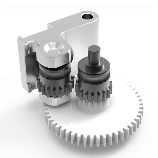 Til Adventurer 5M AD5M CNC Nanocoated Ekstruderingsgear Kit 3D Printer Dele til AD5M 3D Printer WhiteSilverBlack