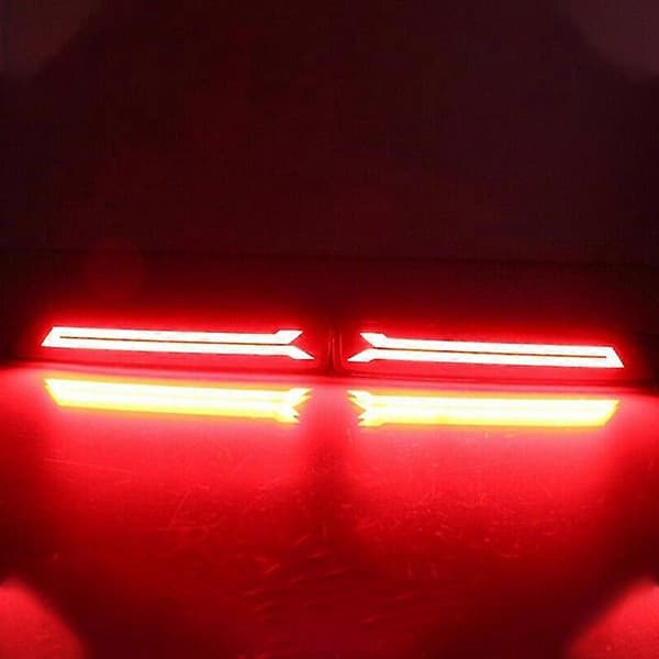 2 stk. For -v 2007 2008 2009 Multifunksjonell LED Bakre Støtfangerlys Bakre Tåkelys Auto Pære Bremselys