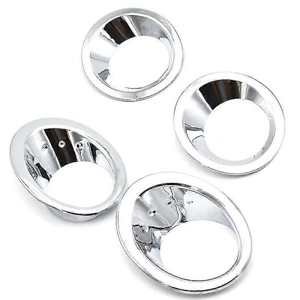 För /dualis J10 2007-2009 Krom Främre Bakre Dimljus Kåpa Stötfångare Lampa Trim List Formning Ram